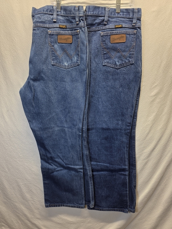 Wrangler Other - Lot Of 2 Pairs Wrangler Jeans Cowboy Cut Rigid Regular Fit Dark Wash Size 40×30